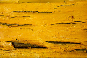 Shabby wooden in cracks. Old shabby wooden cracked frame.