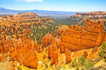 Bryce Canyon National Park, Utah. Giant natural amphitheaters, hoodoos, delicate and colorful...