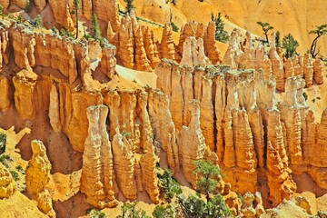 Bryce Canyon National Park, Utah. Giant natural amphitheaters, hoodoos, delicate and colorful...