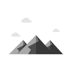 The Best Mountain Logo Design Vector Concept With Mini Cloud