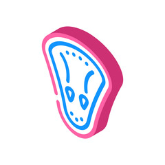 groin protection bandage isometric icon vector. groin protection bandage sign. isolated symbol illustration