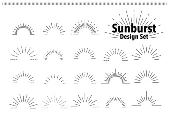 Sunburst Design Set シンプル見出しフレームセット