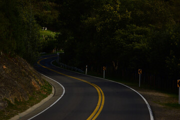 Obraz premium road in the night