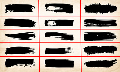 Ink Brush Paint Stroke Textures