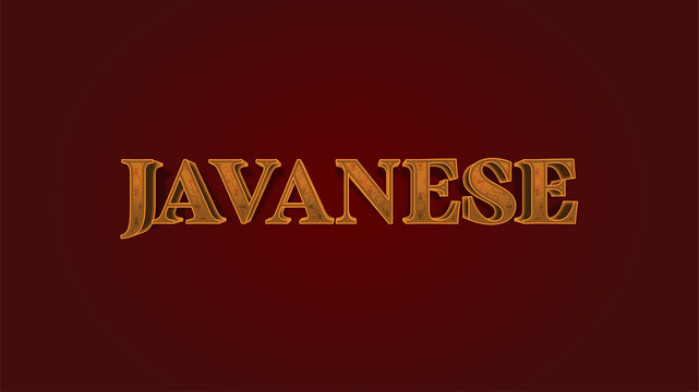 the javanese text effect