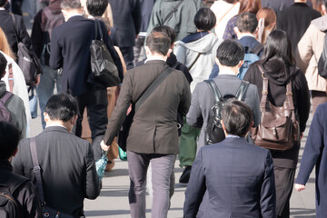 東京通勤風景　2022年3月　新宿　蔓延防止解除