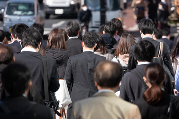 東京通勤風景　2022年3月　新宿　蔓延防止解除