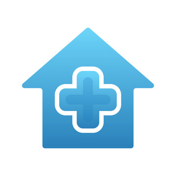 medical home logo element design template icon