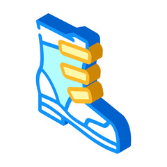 kids boots isometric icon vector. kids boots sign. isolated symbol illustration