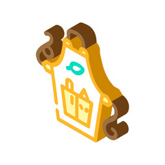 apron clothing isometric icon vector. apron clothing sign. isolated symbol illustration