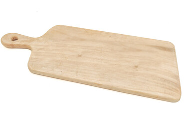 Cutting board Isolated on white background,Selective focus