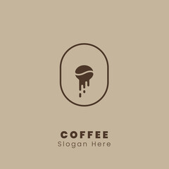 Monoline coffee logo design