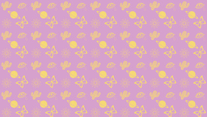 aesthetic background yellow with purple