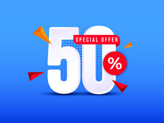 Sale banner with podium template design