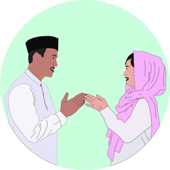 Eid Al-Fitr Vector Illustration