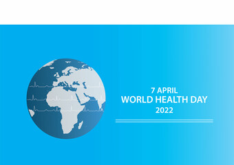 world health day celebration 2022, illustration , vector 
