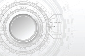 Abstract modern futuristic, engineering, science, technology background. Hi-tech digital connect, communication concept in EPS10 vector illustration.