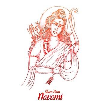 Happy Ram navami festival celebration greeting card design 21614520 Vector  Art at Vecteezy