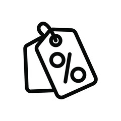 discount line icon illustration vector graphic