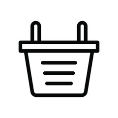 shopping line icon illustration vector graphic