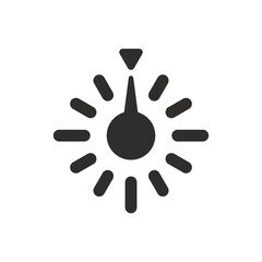 Kitchen timer icon on white background