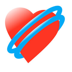heart with circle logo