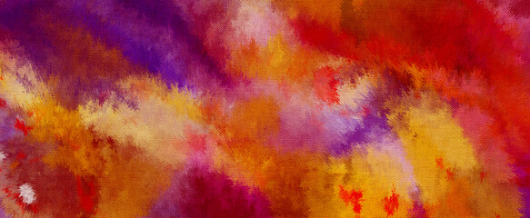 colorful horizontal painting artwork for exhibition