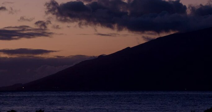 Timelapse of Sunset over McGregor Point, Kihei, Maui, Hawaii