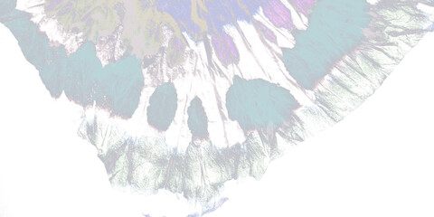 Tie Dye Brush. White Painting Texture. Elegant
