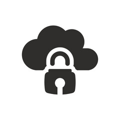 Internet protection icon on white background