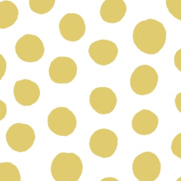 Colourful Yellow Polka Dot Pop Seamless Pattern