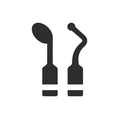 Dental check up icon on white background