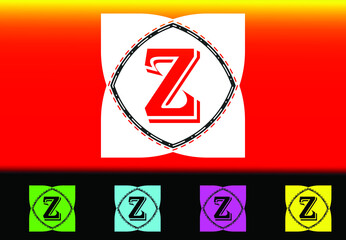 Z letter new logo and icon design template