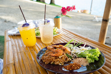 Pad Thai noodle traditional Thailand food. 