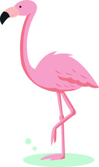 フラミンゴのイラスト素材