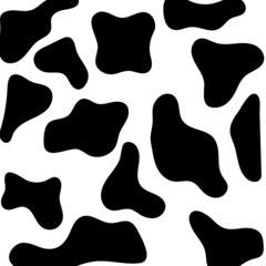 Cow animal skin background vector design