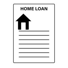 Home loans. illustration on white  flat design.