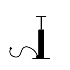 manual air pump against white background, abstract art illustration