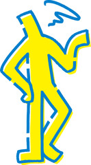 あきれる棒人間