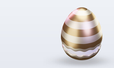 3d Cracked Egg easter icon rendering right view