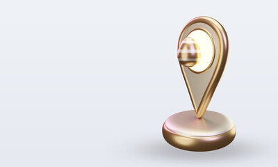 3d Egg Location easter icon rendering right view