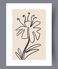 Scandinavian abstract vector print set.