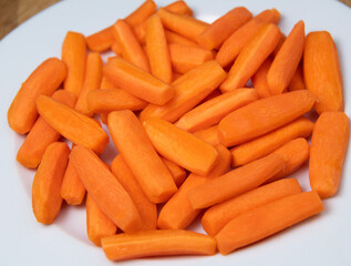 Preparing fresh carrots, High quality photo
