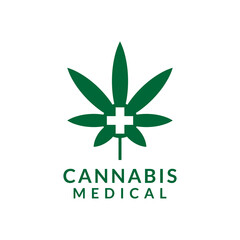 cannabis medical logo design