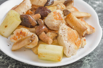 鶏肉と野菜の炒め物