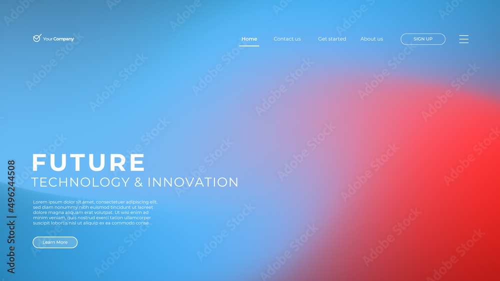 Wall mural web page design templates for business, finance and marketing. modern vector illustration concepts f