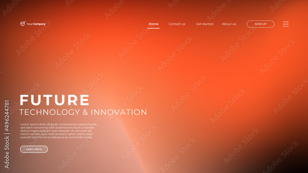 Wall mural web page design templates for business, finance and marketing. modern vector illustration concepts f