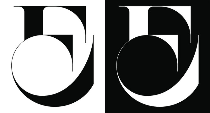 letter e monogram logo initial logotype vector brading