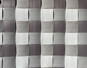 a gray and white checkered surface