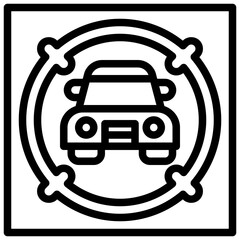 CAR line icon,linear,,graphic,illustration